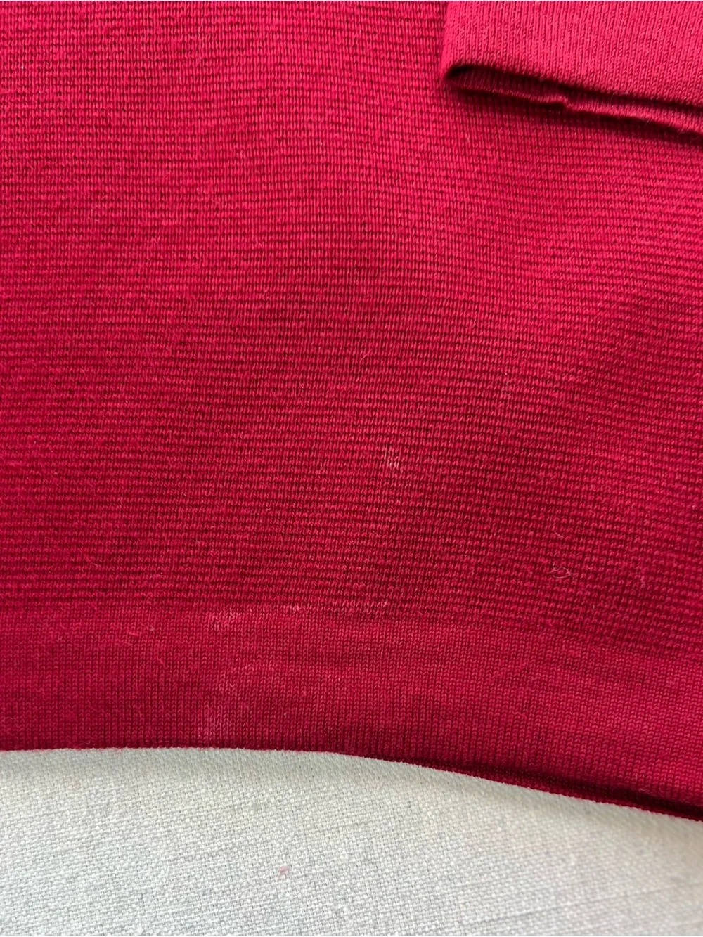 Banana Republic Red Men's 1/4 Zip Long Sleeve  Preppy Classy Sweater - XL